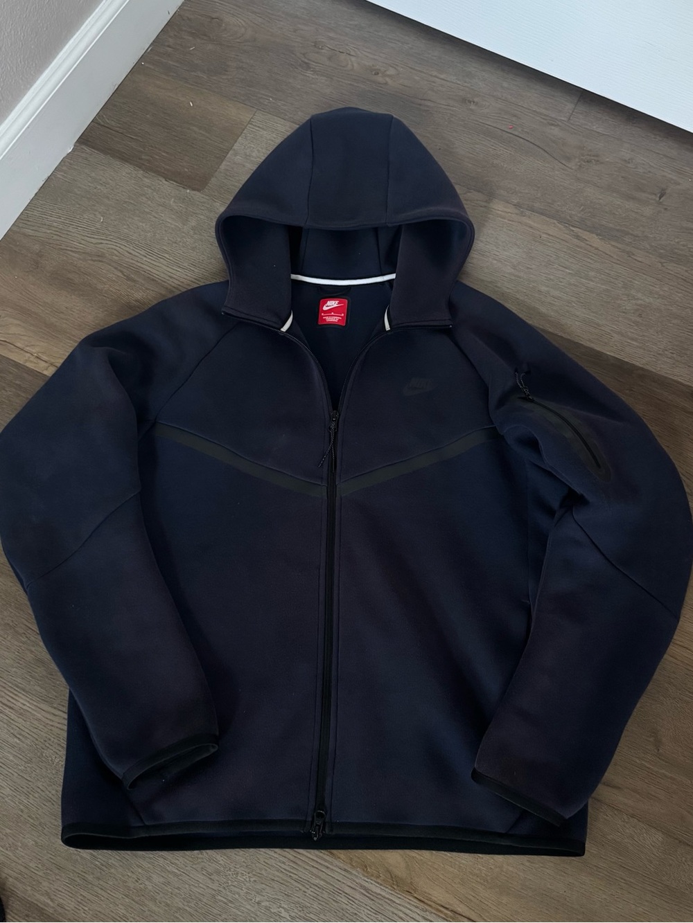 Nike Men's Dark Navy Full-Zip Performance Hoodie